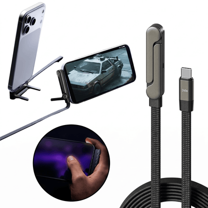 PD 240W charging cable with integrated charging base.