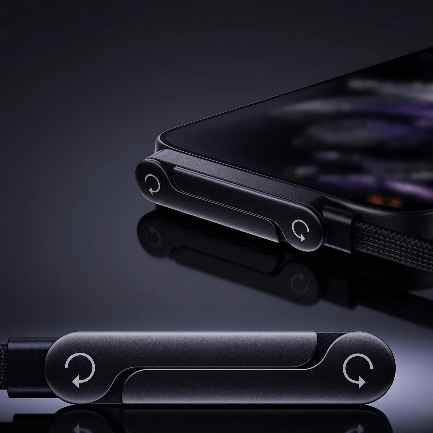 PD 240W charging cable with integrated charging base.